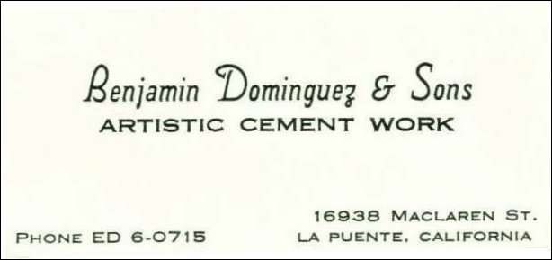 [Benjamin Dominguez business card]